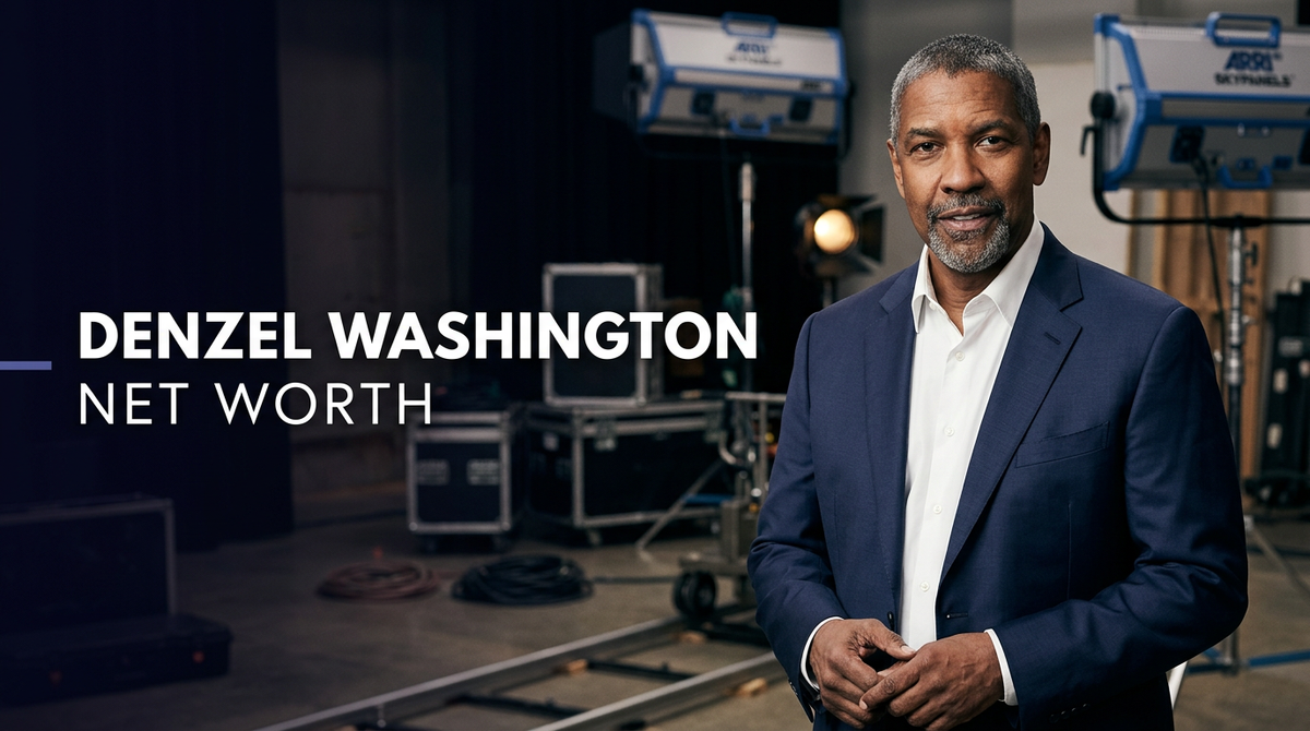 Denzel Washington attending a premiere event representing his film career and estimated net worth