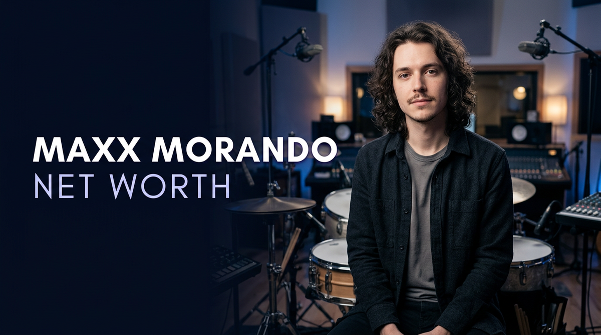 Musician and record producer Maxx Morando performing live on drums with alternative rock band Liily