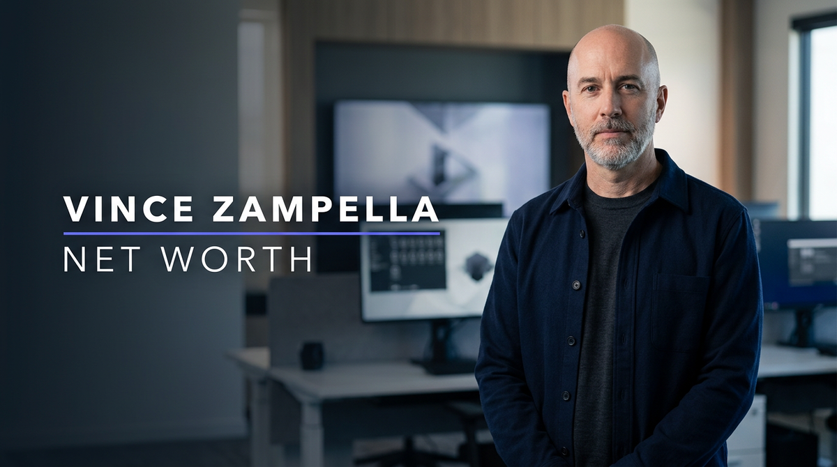 Video game executive Vince Zampella speaking during an industry conference