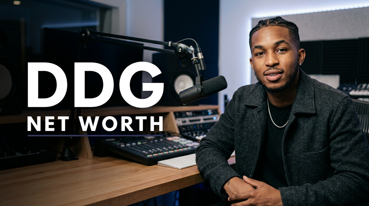 Rapper and YouTube content creator DDG performing on stage