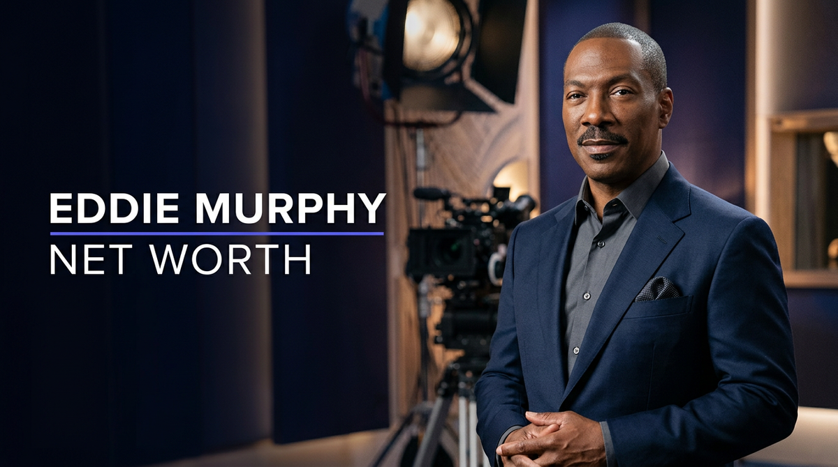 Eddie Murphy attending a premiere event representing his long career in film and stand-up comedy