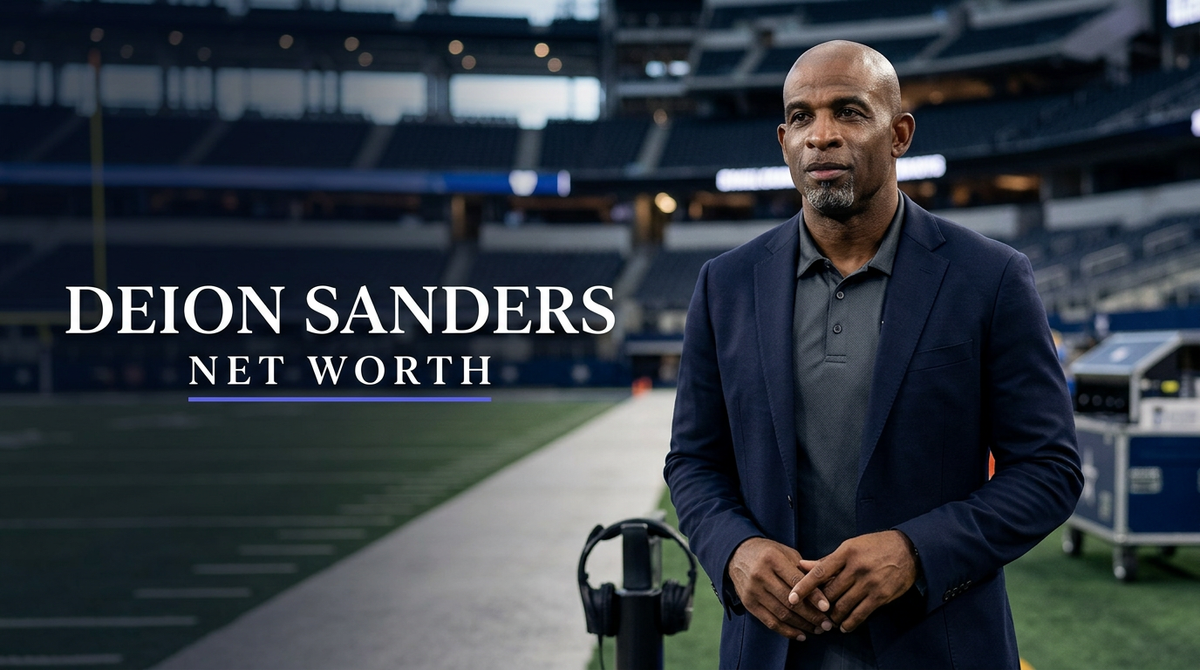 Deion Sanders wearing custom sunglasses and Colorado Buffaloes coaching gear on the sideline