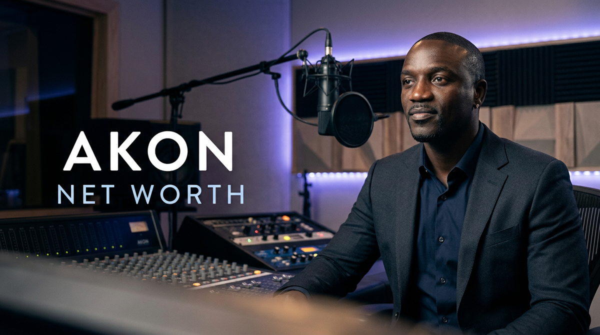 Music executive and recording artist Akon speaking at an international business summit