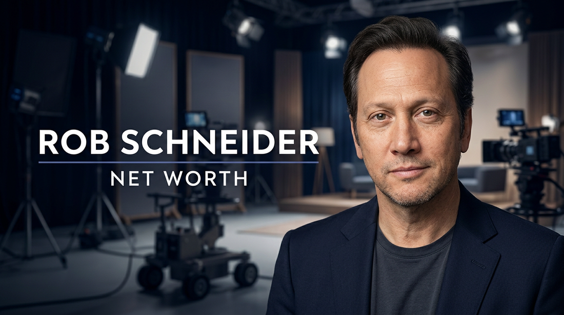 Actor and comedian Rob Schneider performing a live stand-up comedy set on stage