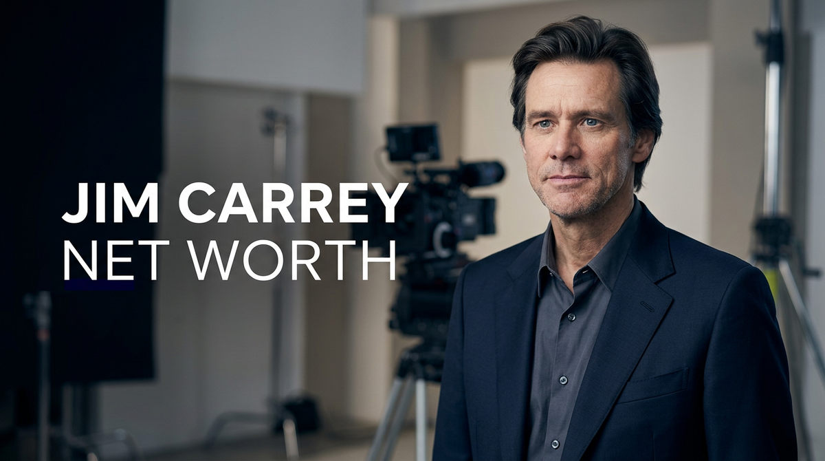 Jim Carrey attending a Hollywood film premiere event in a dark suit