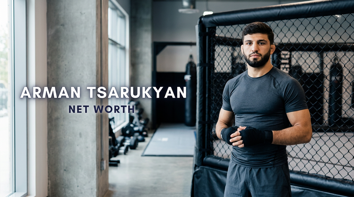 UFC lightweight contender Arman Tsarukyan during a post-fight press conference