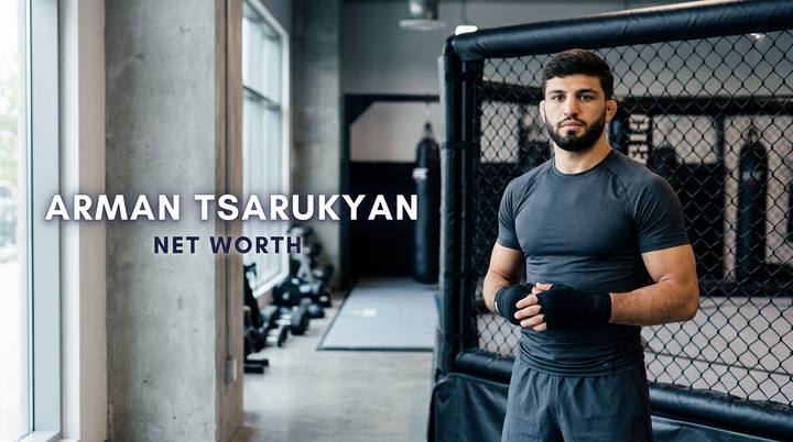 UFC lightweight contender Arman Tsarukyan during a post-fight press conference