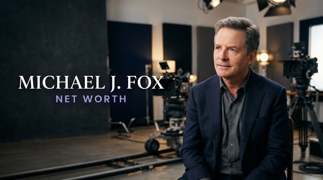 Michael J. Fox speaking at an entertainment industry event