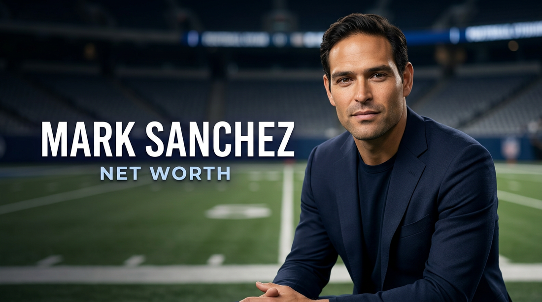 Mark Sanchez on the sideline holding a football during an NFL game